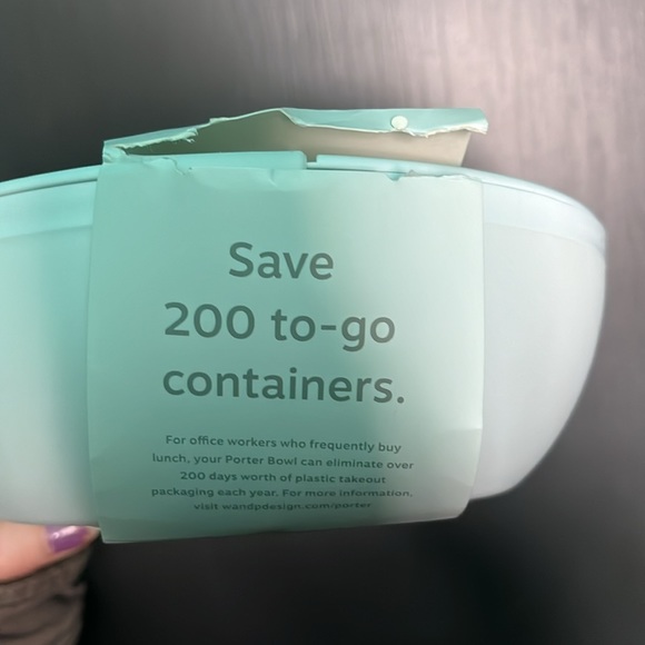 Set of three Reusable lunch containers. Green - Picture 2 of 5